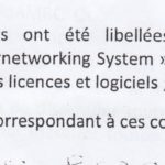 RANARISON Tsilavo dit que les facturations fictives ont été libellées en tant que licence sur téléchargement de logiciels CISCO