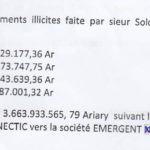 Le montant des virements internationaux de CONNECTICvers EMERGENT dans la plainte de RANARISON Tsilavo
